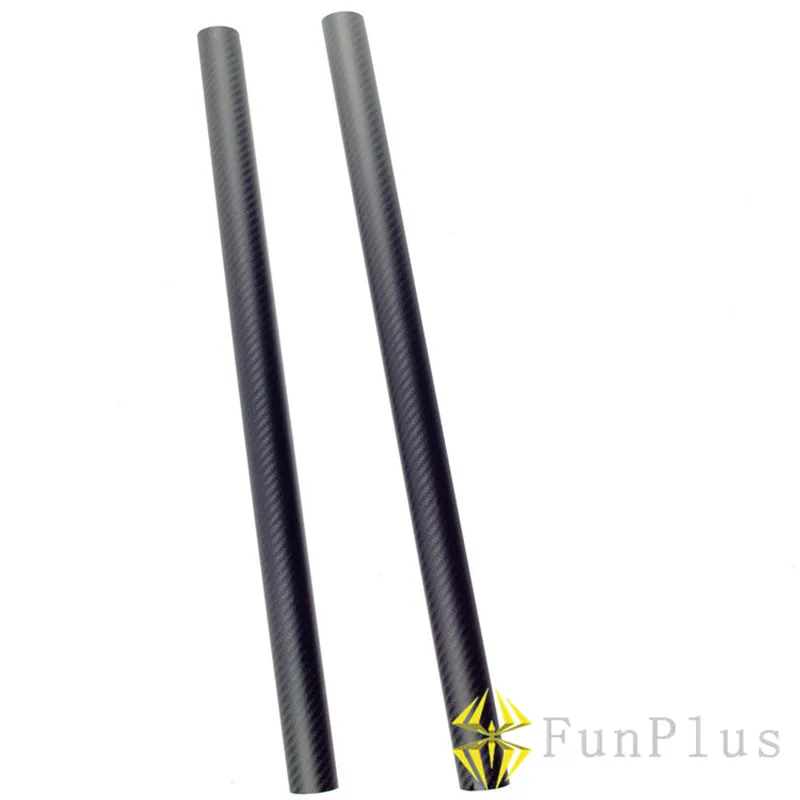 Tubes Twill Matte 25*21*500 2 шт. 3 K полностью из углеродного волокна Длинные трубы OD 25 мм ID 21