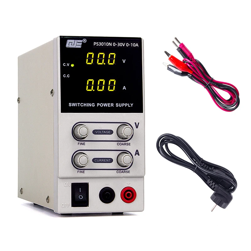 

DC Power Supply PS3010N 30V 10A Digital Adjustable Switching Power Supplies Source Unit 220V for Laboratory Repair Phone