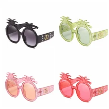 New Oversized Luxury Brand Sunglasses Pearl Pineapple Sunglasses Womens Girls Party Sun Glasses For Female UV400