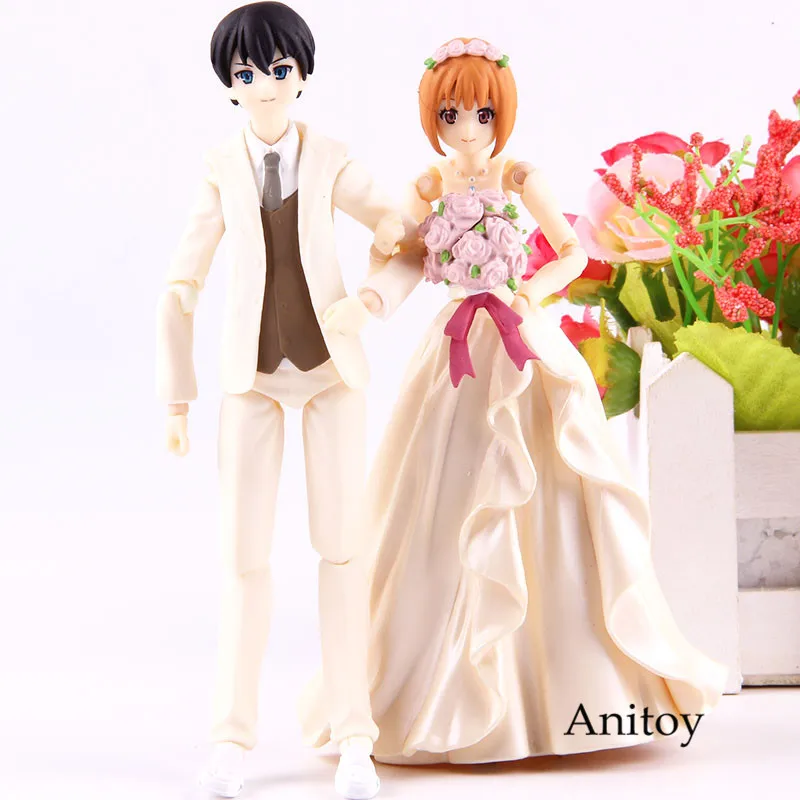 

Marry Figma EX-047 Bride EX-046 Bridegroom Figure Wedding PVC Action Collection Model Toys