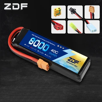 

ZDF Bateria AKKU 3S 11.1V 8000mah 40C LiPo Battery Traxxas for RC Helicopter Airplane Car Boat S800 S1000 Drone