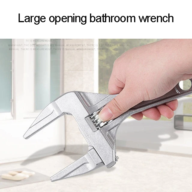 

Adjustable wrench short handle large opening universal key nut wrench universal wrench repair tool manual tool