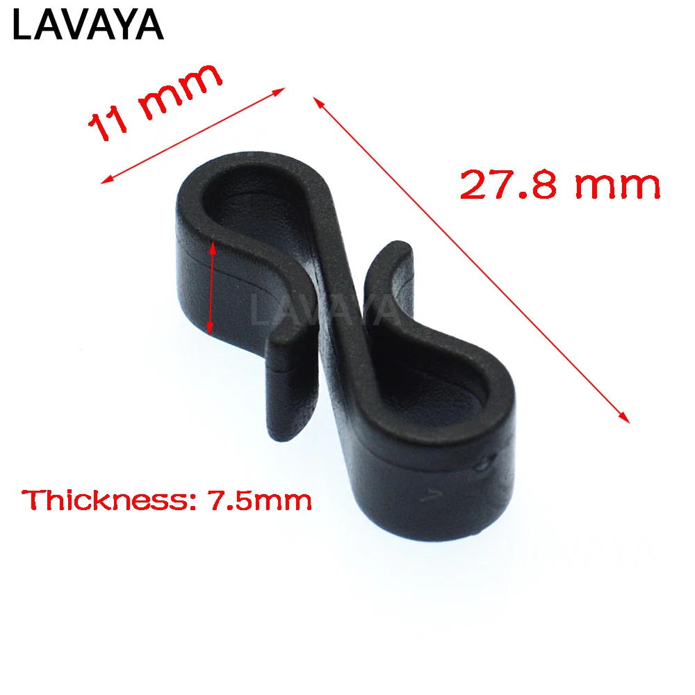 

Black Plastic Buckle HardwareBelt Webbing Clip For Backpack Strap Tactical Bag Parts Accessories