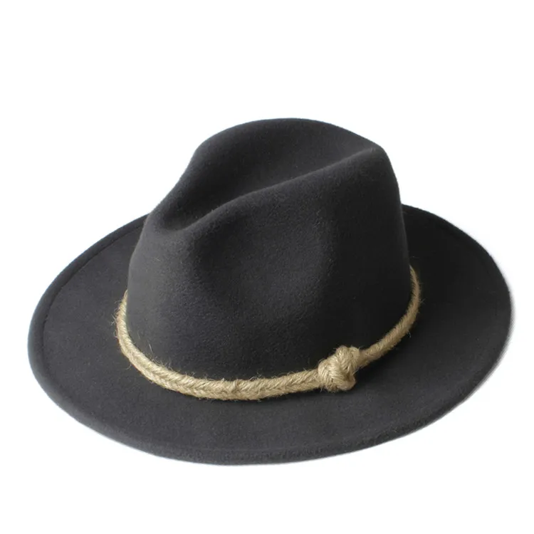 Новая мода Мужские Женские Chapeu Feminino Fedora шляпа для джентльмена с широкими полями лен джаз церковная Кепка Панама Федора топ шляпа от солнца 20 - Цвет: Dark Grey