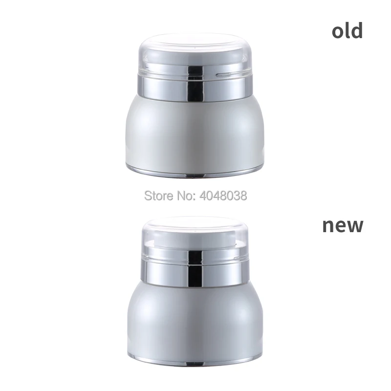 Facial Cream Jar 30G 50G Empty Vacuum Flask Thickened Transparent Cap Press Pump Rotate Bottle Cosmetic Container Eyecream Jar