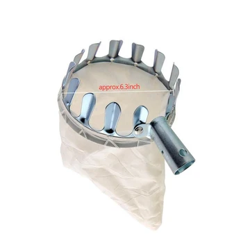 

New Metal Fruit Picker Catcher Head Fabric Picking Basket Orchard Farm Gardening Apple Peach High Tree Picking Device Tools Y7