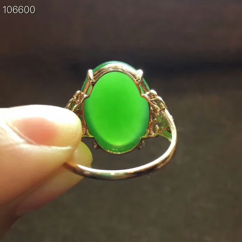 [MeiBaPJ натуральный нефрит шпинат зеленый яшма модное кольцо с драгоценным камнем для женщин Настоящее серебро 925 проба ювелирные изделия