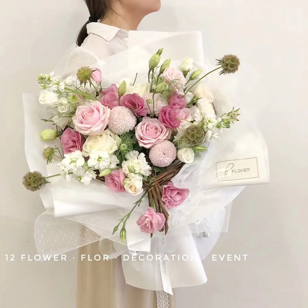 Korean Florist Paper Flower Wrapping Mesh Bouquet Florist Supplies
