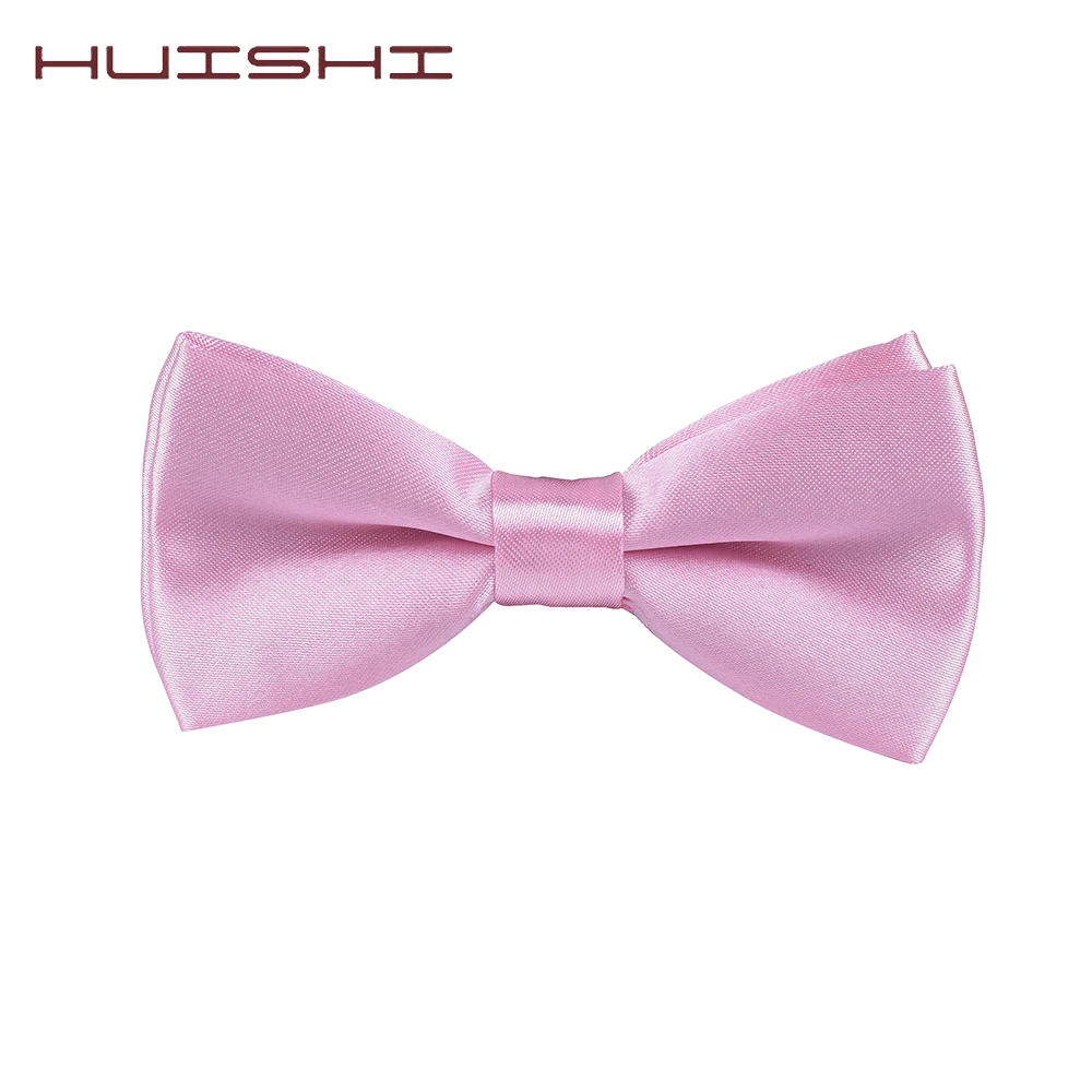 HUISHI Детский милый классический однотонный Детский галстук-бабочка для мальчиков и девочек аксессуары в виде бабочек для банкета розового и золотого цвета