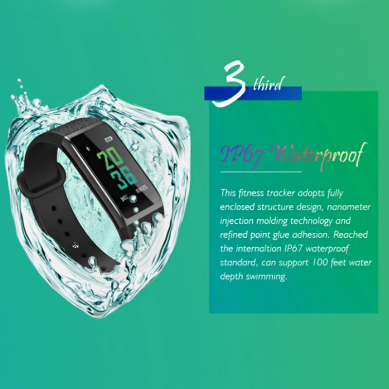 Chiclits Smart Band Wristband B25 0.96 IPS Color Screen Blood Oxygen Pressure Measurement Heart Rate Monitor New Smart Watch (16)
