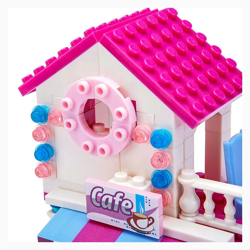 Bricolage домом Poupée poupée миниатюрный Avec Des Meubles En дом Miniaturas Jouets Pour Enfants Nouvelle|Блочные
