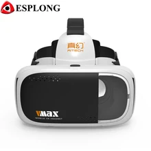 RITECH VMAX Virtual Reality Box VR Glasses 3D Gafas VR Helmet Cardboard for iPhone 6s 7 xiaomi Samsung 4.7-6 inches Smartphone