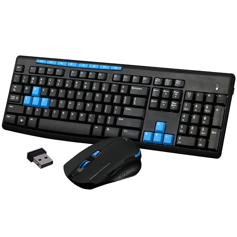

New Wireless Gaming Keyboard Mouse Combo 2.4Ghz Mice Mechanical Multimedia Set for Computer PC EM88