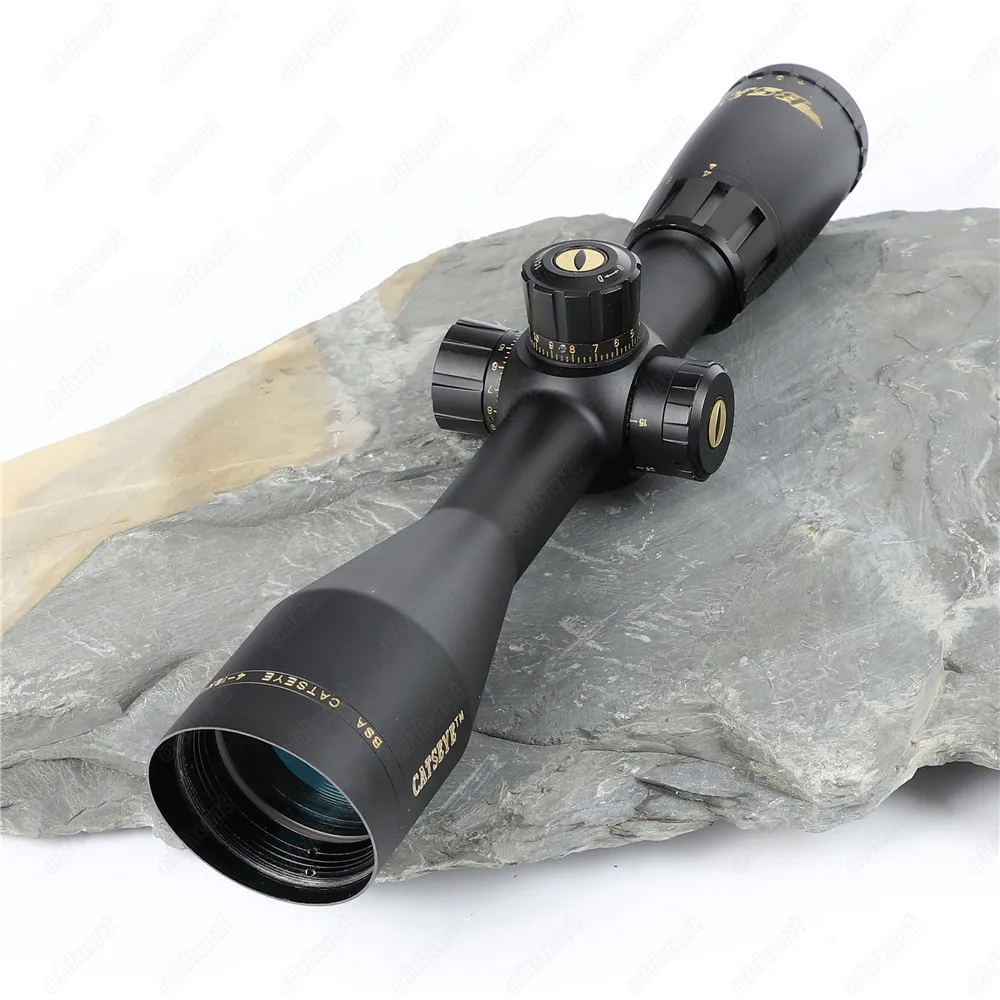 BSA Catseye 4-16X44 SP Hunting Optics Riflescopes Side Parallax Mil-dot Reticle Turrets Lock Integrated Sunshade Rifle Scopes (3)