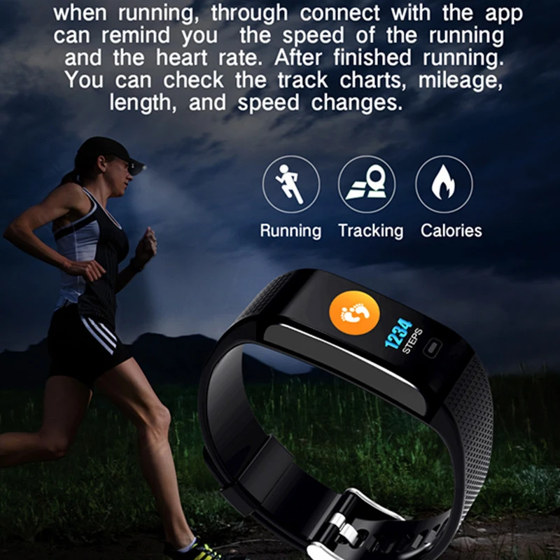 Greentiger CK18S Smart Band Blood Pressure Heart Rate Sport Smart Wristband Fitness Tracker Pedometer Smart Bracelet VS CK11S