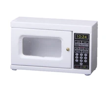 Детский Кукольный домик миниатюрная мебель белая деревянная микро печь 1: 12 масштаб миниатюрная для украшения кукольного дома классические кухонные игрушки