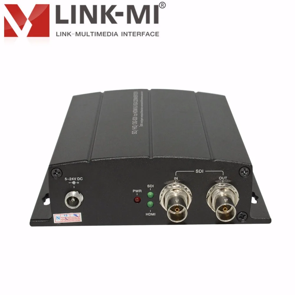 LINK-MI SC5810HV широковещательный SD/HD/3G-SDI к HDMI VGA преобразователь 1080p bnc sdi extender SD-SDI 400m HD-SDI