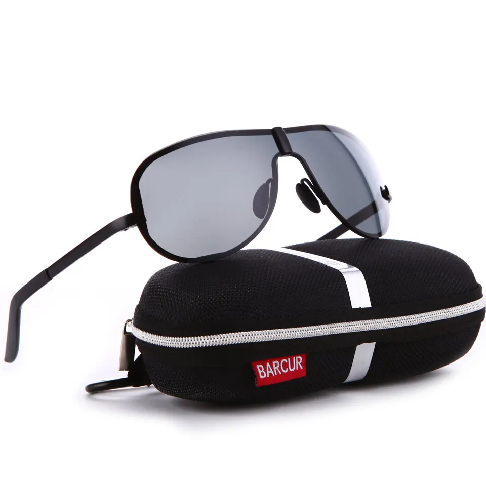 BARCUR Stainless Steel Polarized Sunglasses For Driving BC8868