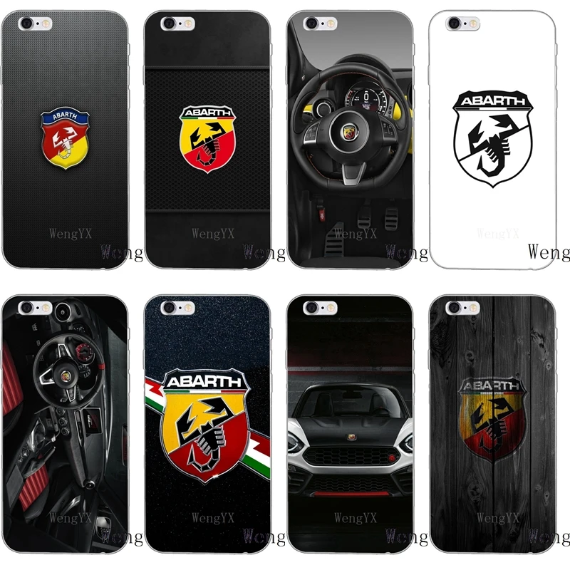 Италия спортивный автомобиль abarth логотип тонкий силиконовый мягкий чехол для