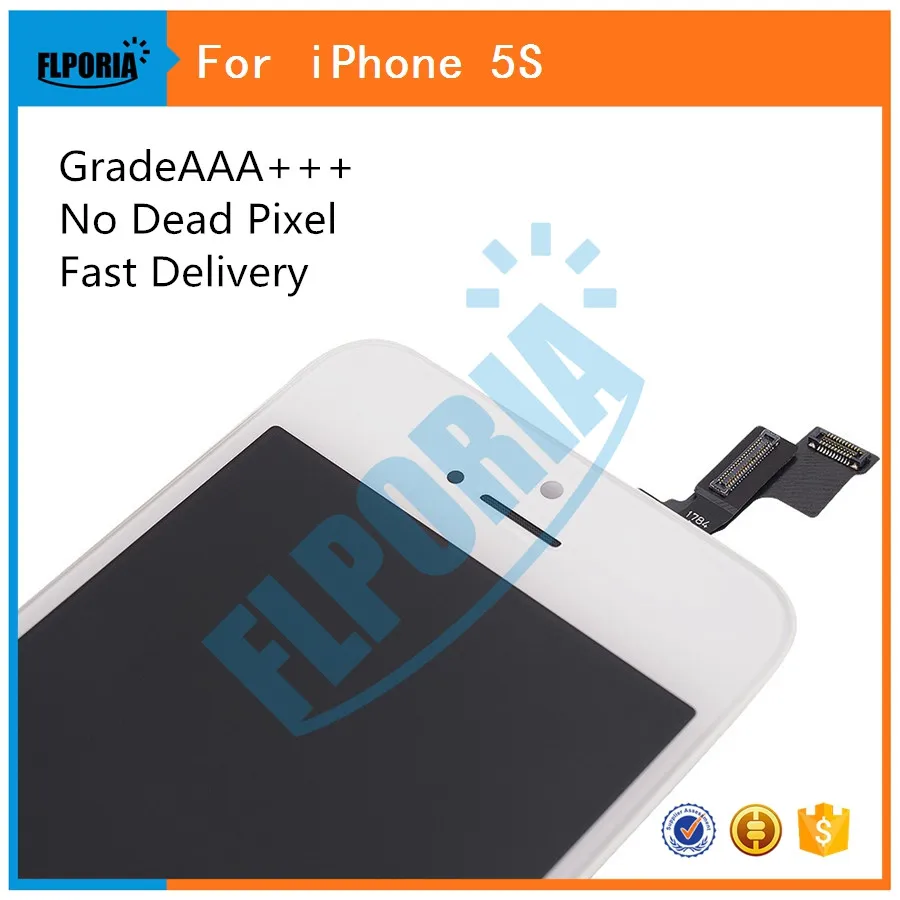 

2PCS 100% Brand New LCD Pantalla For iPhone 5S LCD Display Touch Screen Digitizer Assembly Replacement Parts