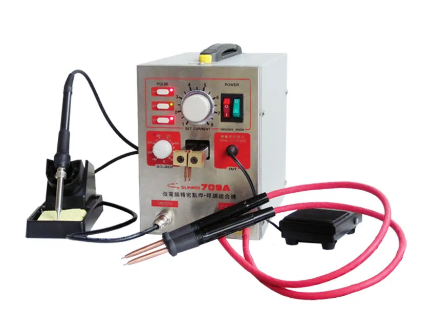1.5KW High Power Spot Welder & Soldering Station with Universal welding pen +4mm 1KG Nickel sheet 3