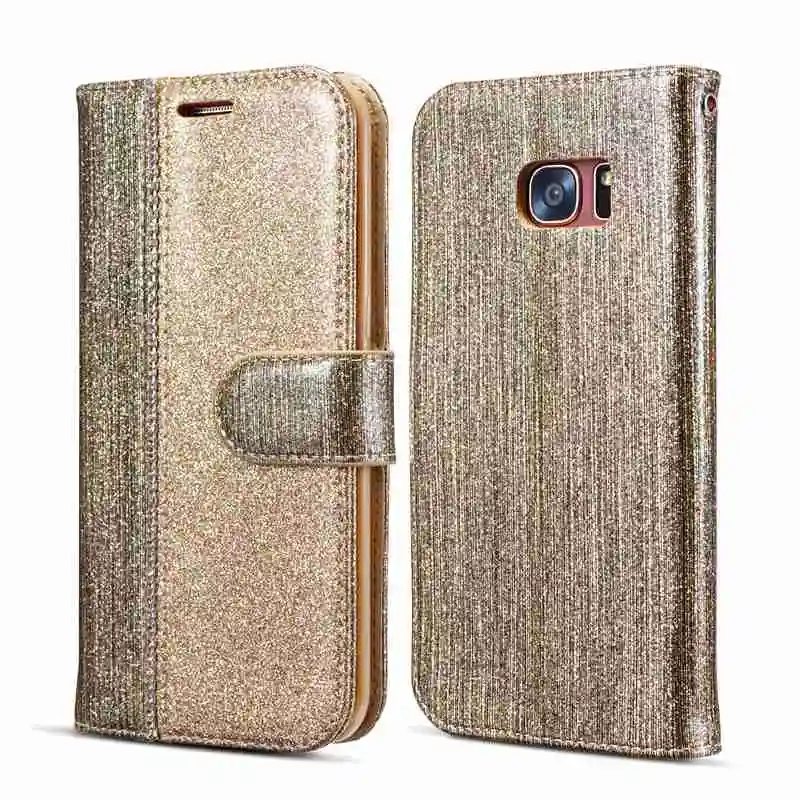 

Bling Case For Samsung Galaxy S7 Edge Flip Cover Diamond PU Leather Phone Wallet Case For Samsung S7 S7Edge Pouch Fundas