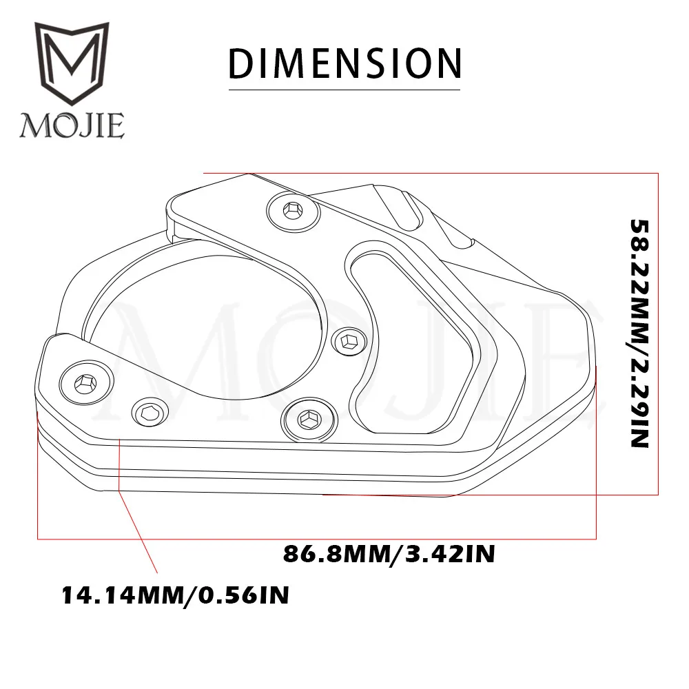 Для KTM 690 Duke 2012- 2013 ножная пластина мотоциклетная боковая подставка накладка удлинитель подставка алюминиевая ножная пластина