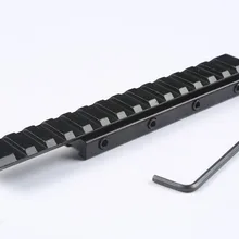 Mizugiwa 11 мм до 20 мм/21 мм ласточкин хвост Расширение область Маунт Уивер Пикатинни адаптер расширяемый охотничий прицел лазерные основы 155 мм