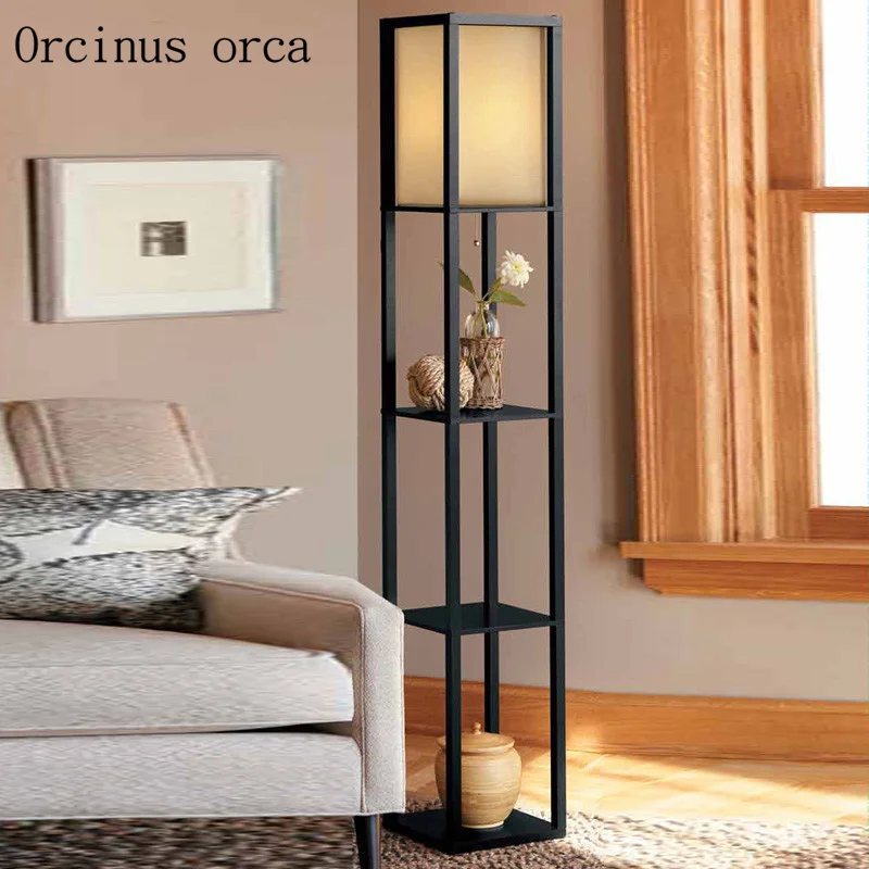 

Chinese floor lamp living room modern minimalist wooden bedroom vertical table lamp wedding gifts gifts