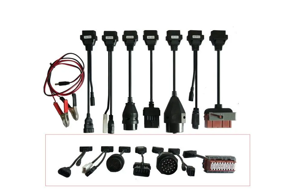 8 шт. в комплекте автомобильный кабель для VD TCS c-d-p pro plus кабели для multidiag pro и W-O-W SNOOPER - Цвет: car cables