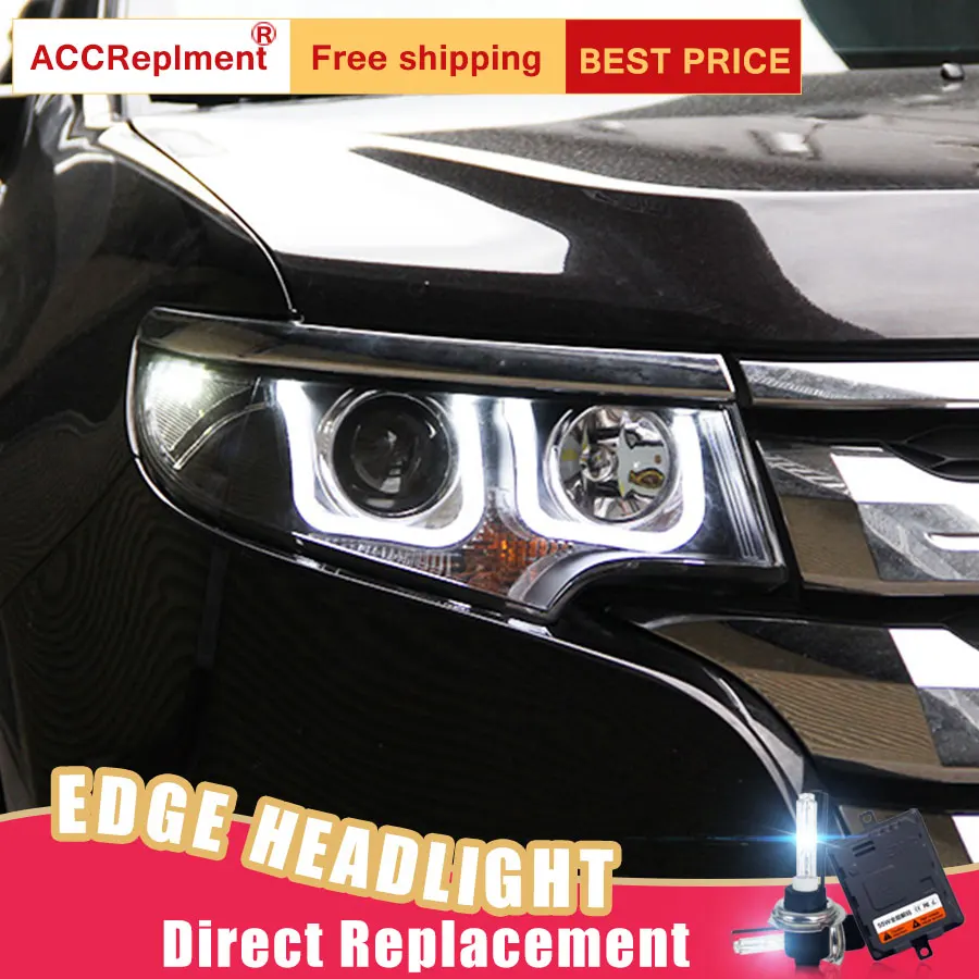 2 шт. светодиодный ные фары для Ford Edge 2011 2014 Автомобильные ангельские глазки