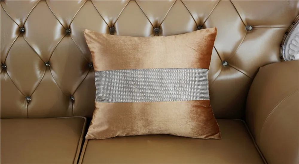Meijuner бархатная тканевая подушка с геометрическим узором(алмаз), чехол для подушки, Блестящая декоративная подушка для дома, декоративная подушка, наволочка 45X45 см