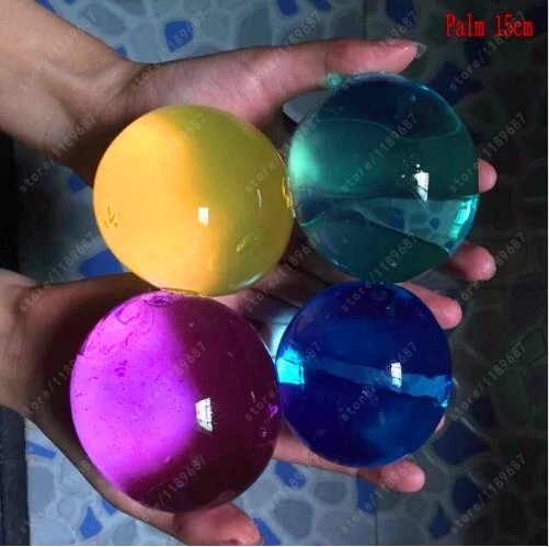 

10pcs/lot Pearl Shape 13-16mm Crystal Soil Mud Growing Up Magic Jelly Ball Wedding Home Decoration Hydrogel Water Beads