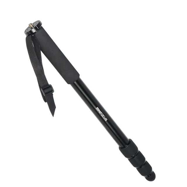 Professional Camera Monopod Stabilizer Telescoping DSLR Monopods with Tripod Base Bracket Leg