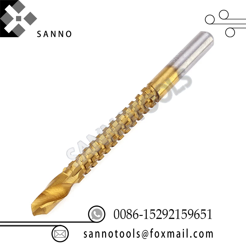 Сверло с титановым покрытием hss с коническим хвостовиком 3 мм, 4 мм, 5 мм, 6 мм, 6,5 мм, 8 мм hss кобальтовые сверла hss набор сверл для дерева