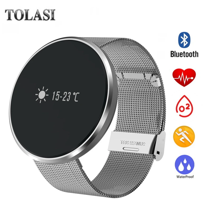 

TOLASI Bluetooth Sport Running Smart Watch IP67 Waterroof Smart Bracelet Wristband Blood Oxygen Calorie Calculation Smartband