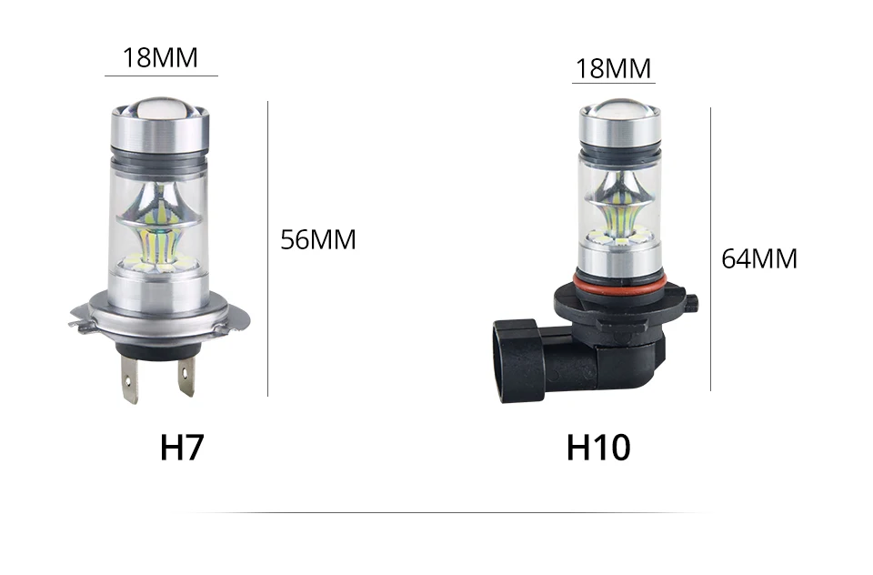 Aceersun Led H8 H11 H10 Fog light bulb 9006 HB3 9005 ATV H1 H3 1200LM 6500K 12V 24V  Car Driving Daytime Running Lamp motorcycle (9)