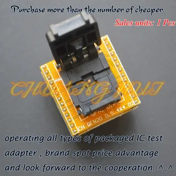 

QFN20 to DIP20 Programmer Adapter Pitch=0.5mm DFN20 MLF20 WSON20 ic test socket