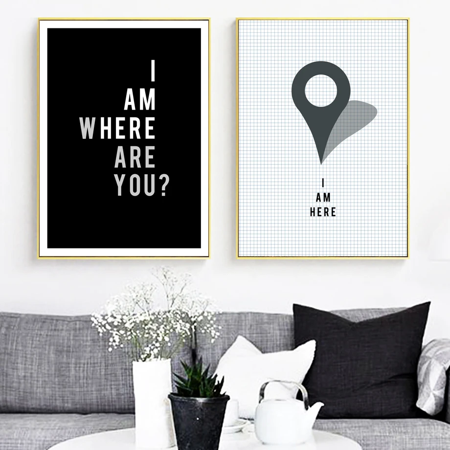 Position coordinates Quotes Nordic Posters And Prints Wall Art Canvas Painting Pop Art Decoration Pictures For Living Room Deco