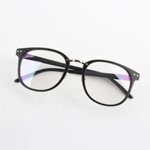 Fashion Unisex Optical Clear Lens Glasses Women Men Round Frame Eyewear Eyeglasses