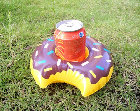 HOT!1pc Cartoon swimming party resort Inflatable Water Floating Coke Cup Holder Stand Station Pool Bath Toy Drink coasters 22