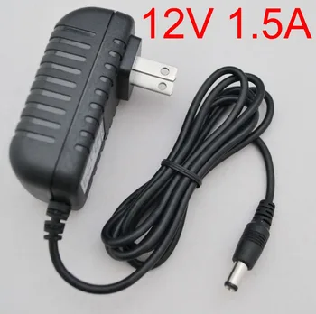 

500PCS High quality DC 12V 1.5A IC program AC 100V-240V Converter Switching power adapter 1500mA Supply US Plug DC 5.5mm x 2.1mm