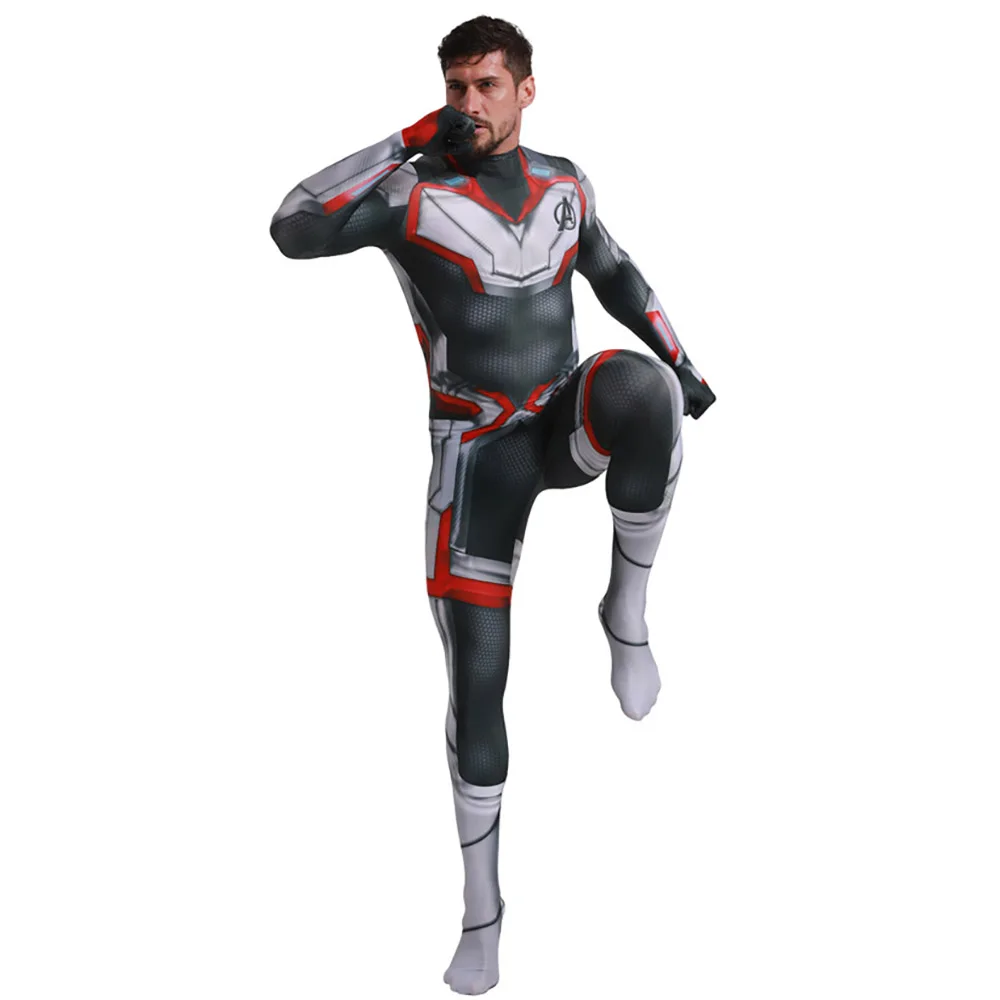 Новые мстители Endgame Quantum Realm комбинезон Advanced Tech костюмы для косплея спандекс Zentai взрослых детей красивый наряд супергероя
