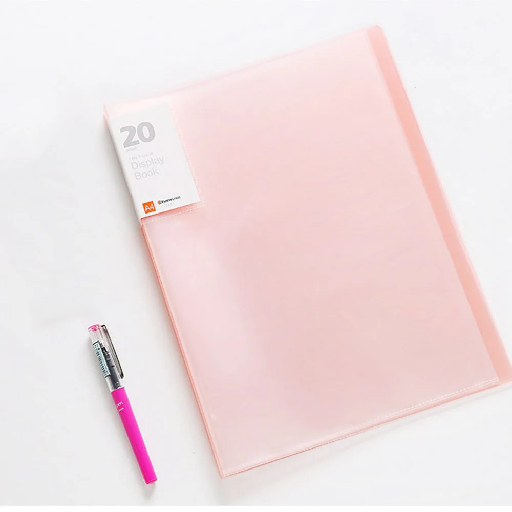 A4 File Folder Book Paper Clip test paper clip Folder Student Folder Bag Multi-Layer Transparent Document Folder Office Supplies