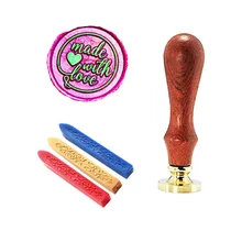 Сделано с любовью индивидуальная восковая печать штамп Металл Дракон ручка сургуч комплект печатей Подарочный винный набор посылка Свадебные Приглашения конверт