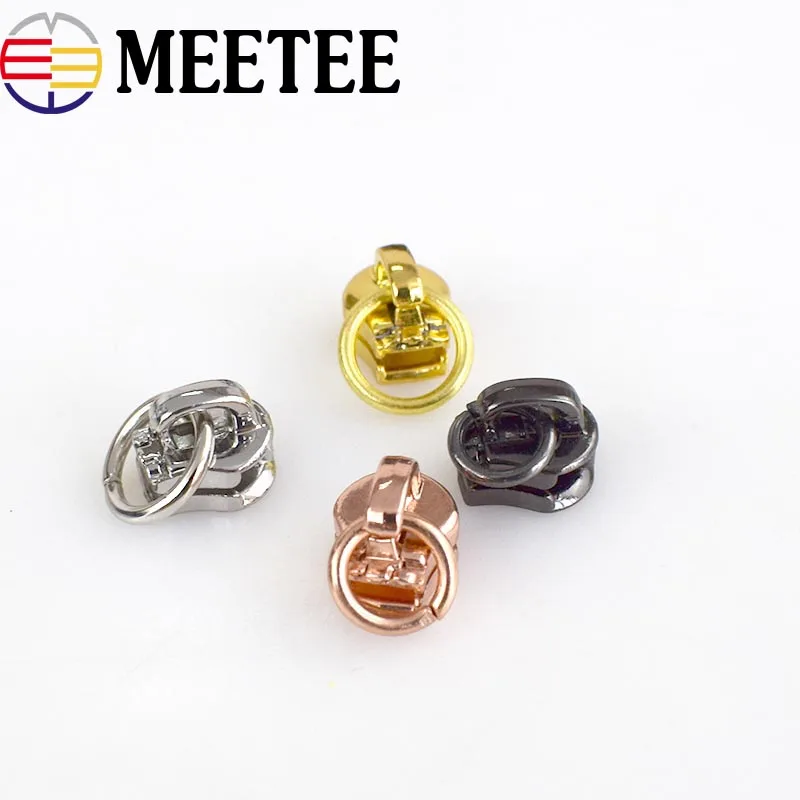 50pcs O Ring 3# Metal Zipper Sliders Zip Repair Kit Replacement For Clothes Jacket Coat Zippers DIY Sewing Accessories | Дом и сад