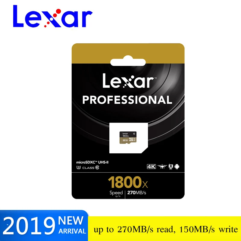 Lexar 1800x micro sd 32 Гб 64 SDXC высокоскоростные UHS II карты памяти microsd до 270 МБ/с./с cartao de memoria