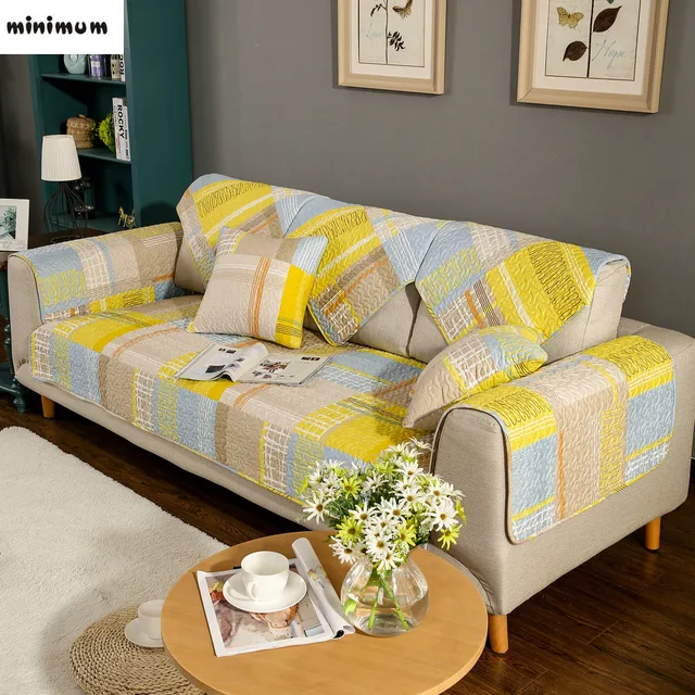Cotton Sofa Cover Nordic Mat Wind Fabric Combination Cotton Sofa Cover Nordic Mat Wind Fabric Combination Towel Set Non Slip Four Season Common
