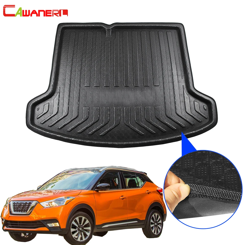 

Cawanerl Car Rear Trunk Mat Tray Boot Liner Tail Cargo Floor Carpet Mud Luggage Pad Accessories For Nissan Kicks