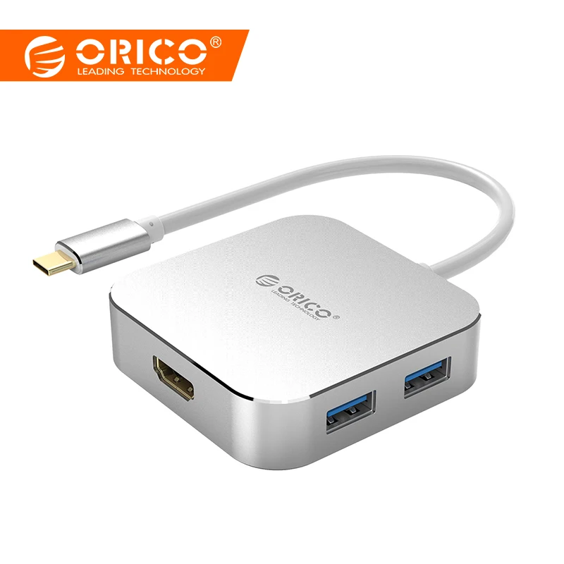 

ORICO Type-C to HDMI+USB 3.0+Type-C Video Cable 4K HD Display Cable USB 3.0 High Speed Transmission For Laptop Phone Tablet